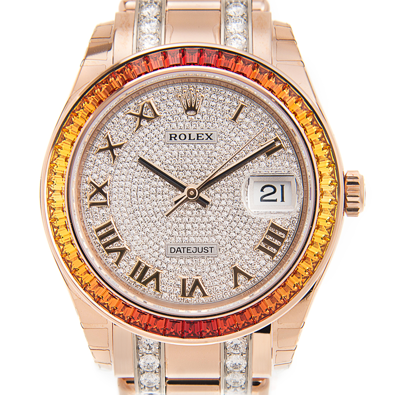 ROLEX 劳力士 恒动日志型 DATEJUST PEARLMASTER 39 86345SAJOR 彩虹圈, 糖果圈