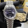 ROLEX 劳力士 恒动日志型 DATEJUST 126234-0021 茄紫色 镶钻18K金罗马数字VI及IX