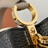 LV Capucines 迷你黑配灰粉金